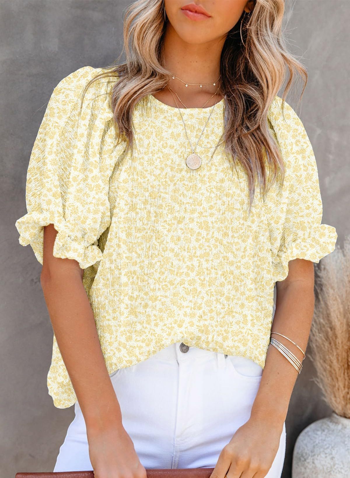 Clara | Graceful Puff Blouse