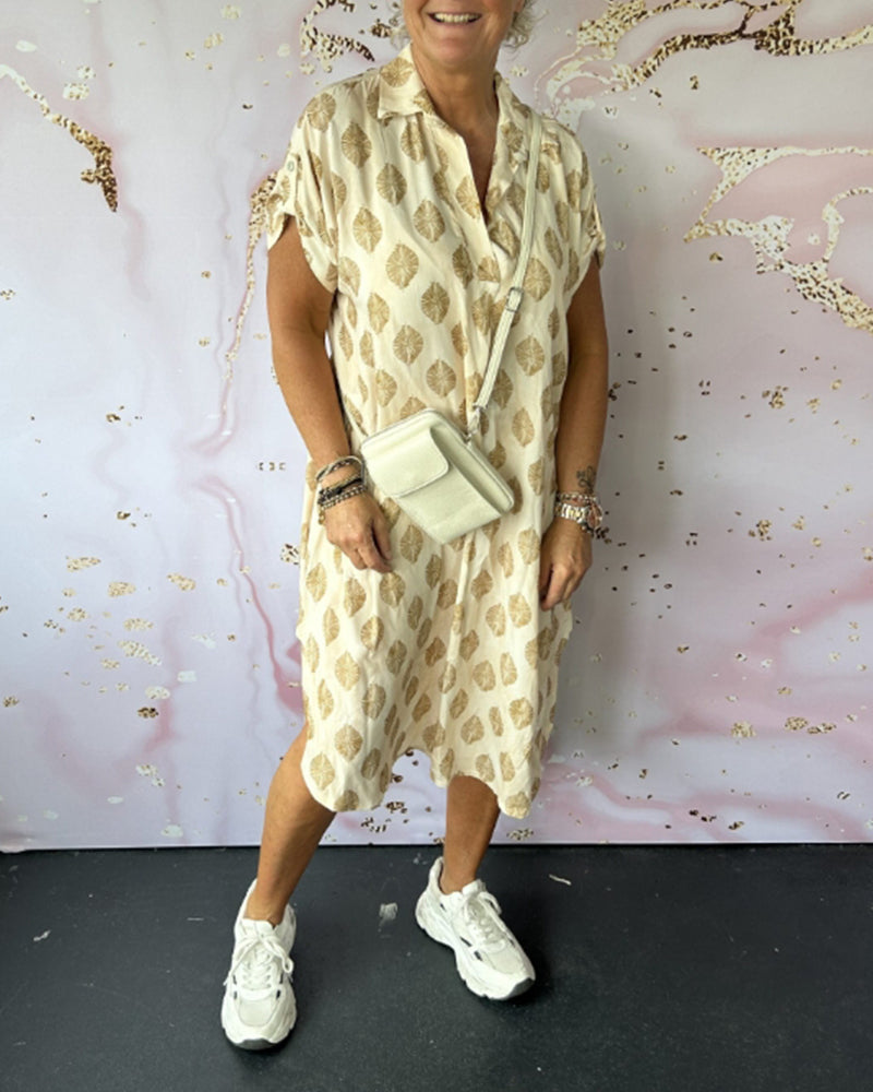 Celia | Modern Printed Midi Dress