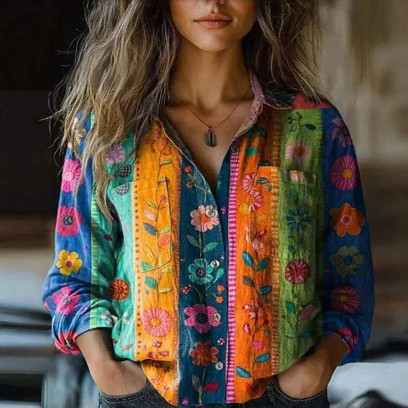Harper | Boho-Inspired Printed Blouse
