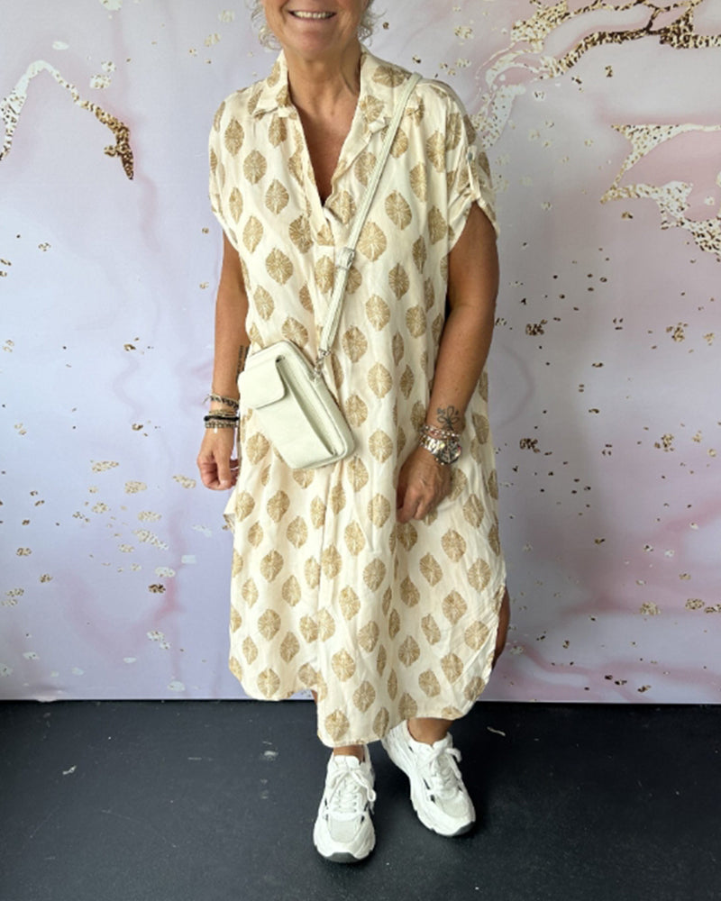 Celia | Modern Printed Midi Dress