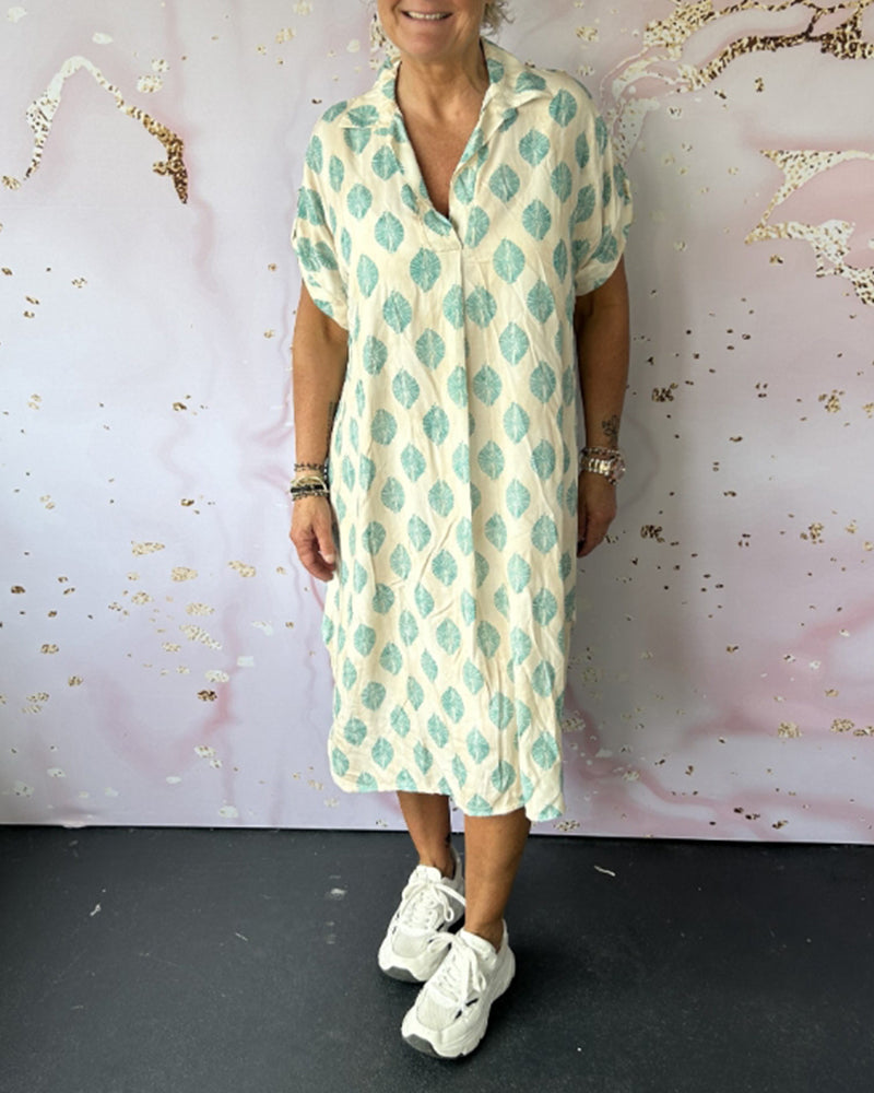 Celia | Modern Printed Midi Dress