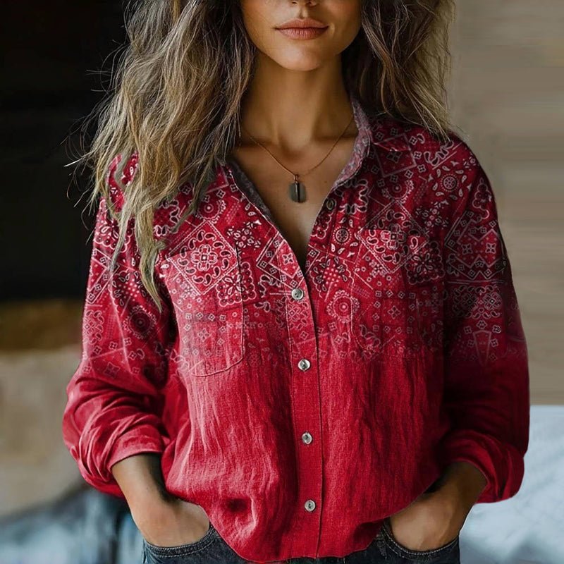 Harper | Boho-Inspired Printed Blouse