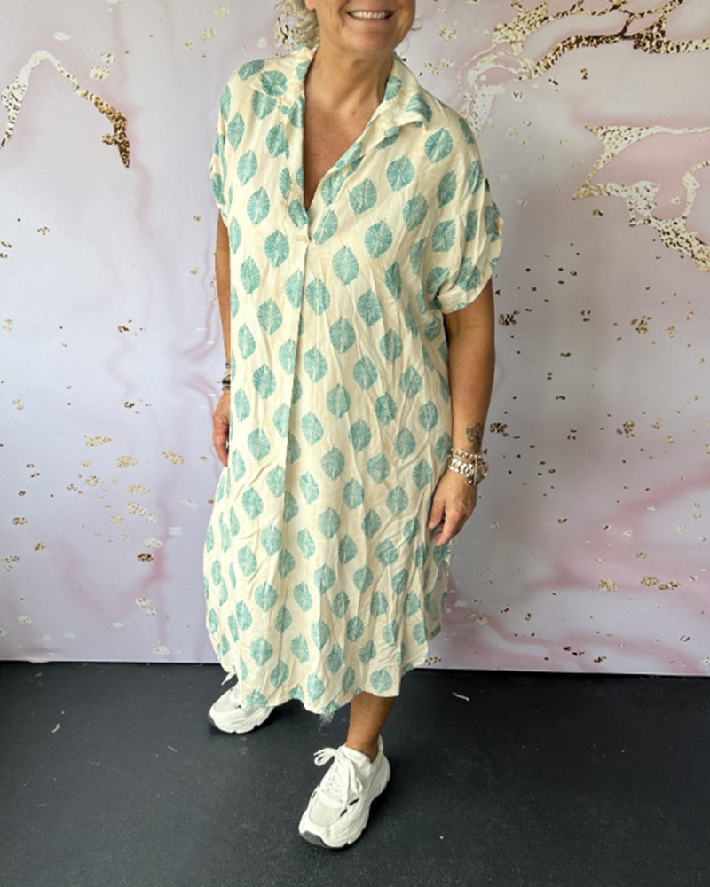 Celia | Modern Printed Midi Dress