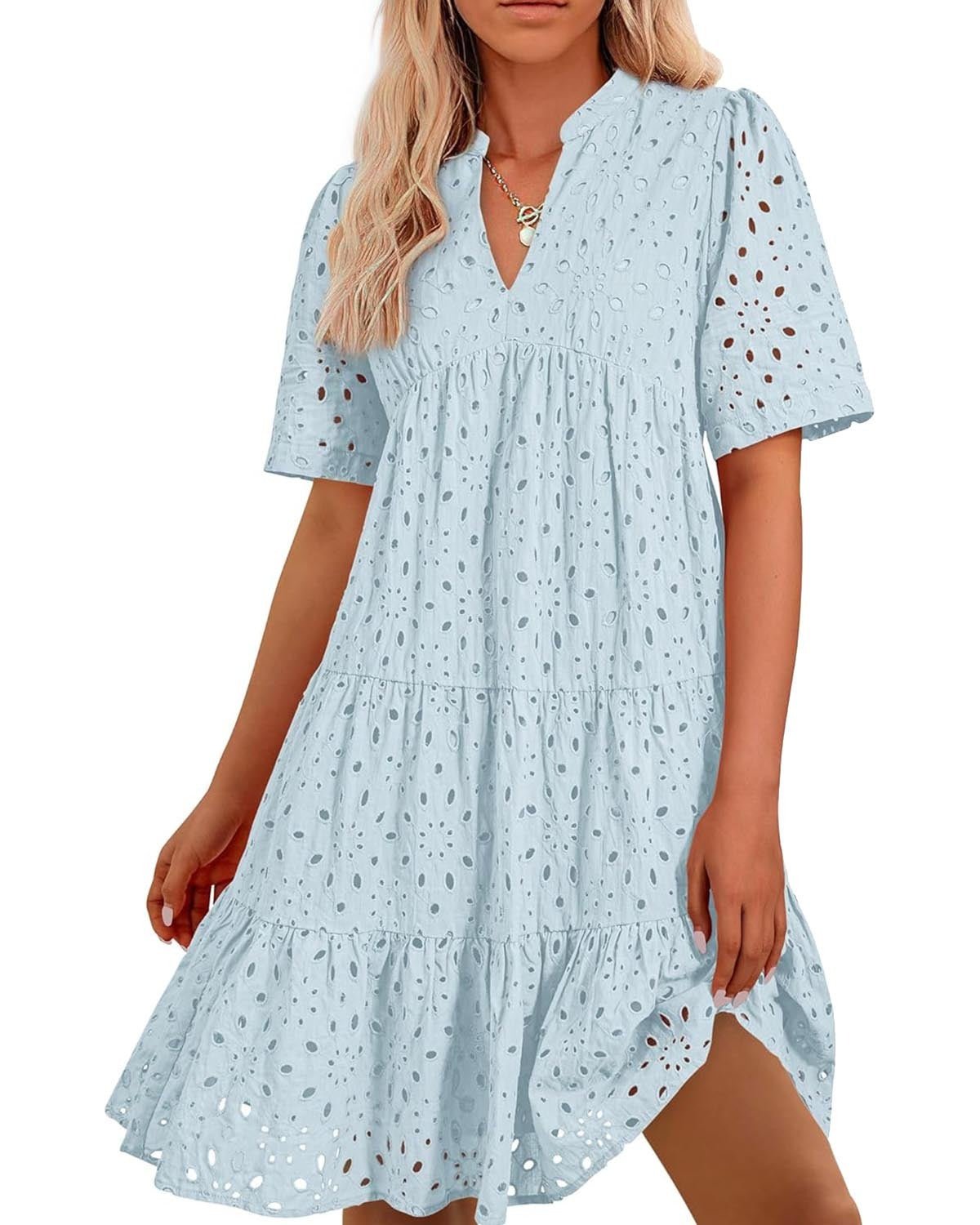 Gia | Lace Ruffle Dress