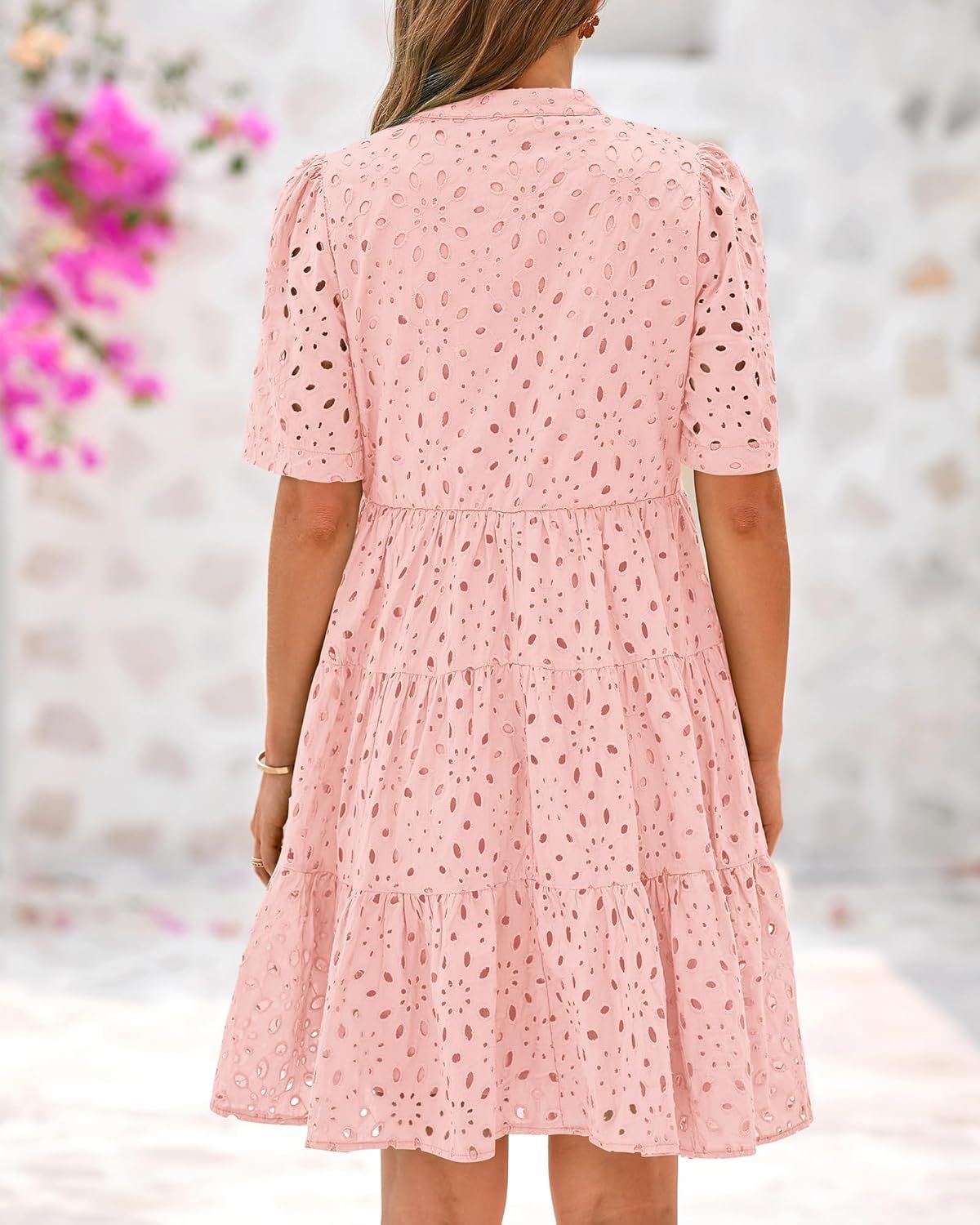Gia | Lace Ruffle Dress