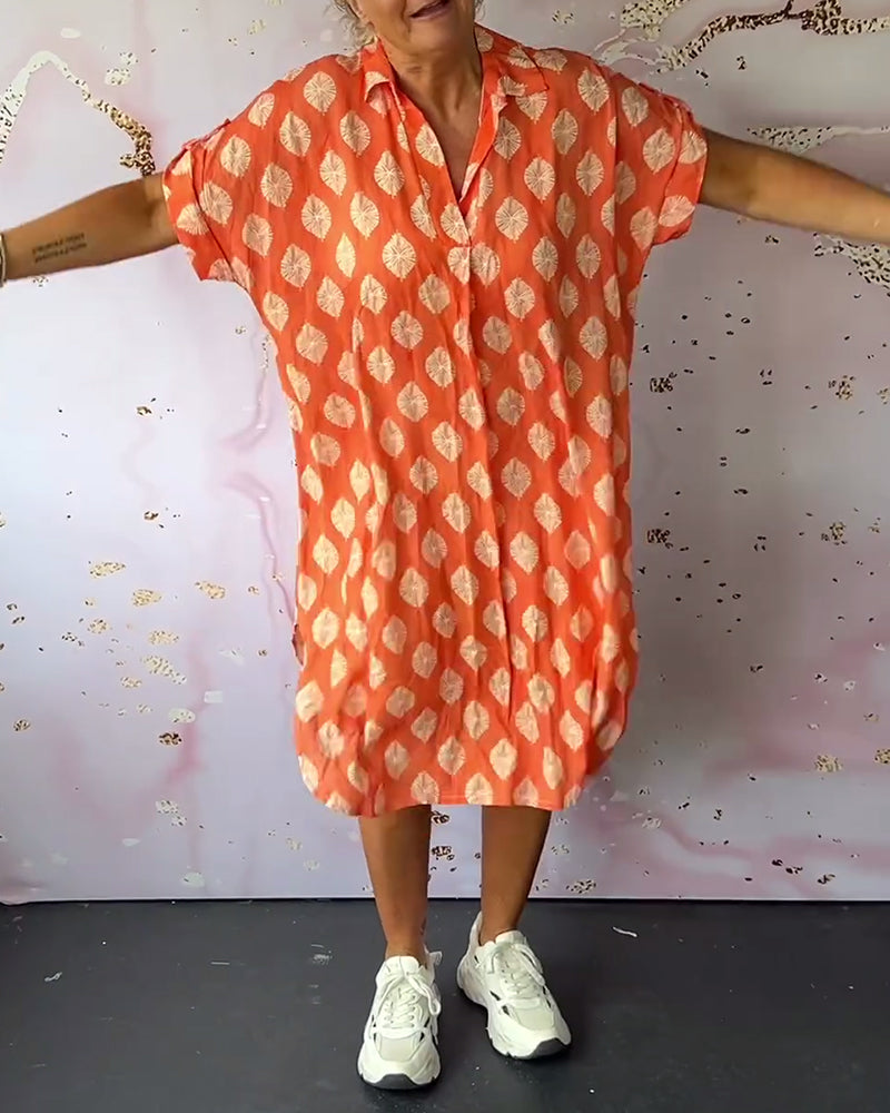Celia | Modern Printed Midi Dress