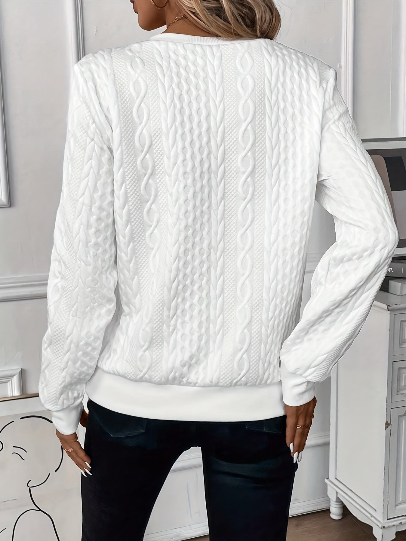 Emma | Textured Knit Pullover