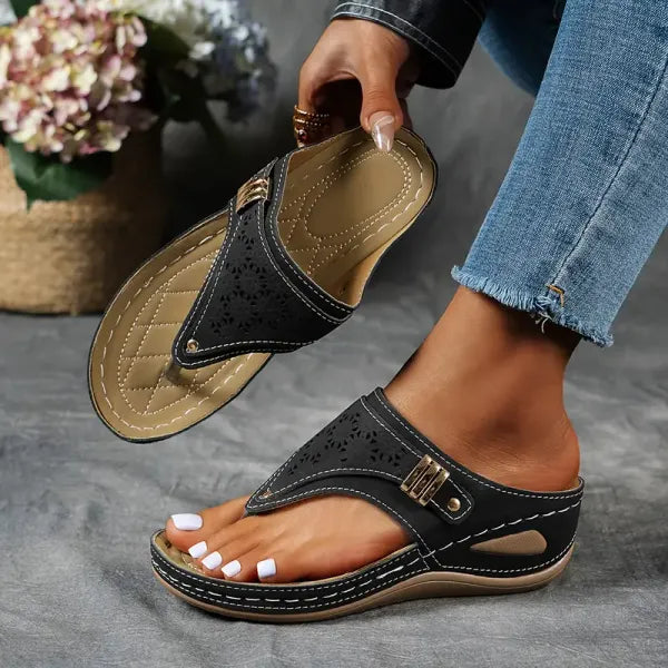 Ella Luxe Comfort Sandals | Effortless Elegance & Support
