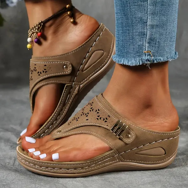 Ella Luxe Comfort Sandals | Effortless Elegance & Support