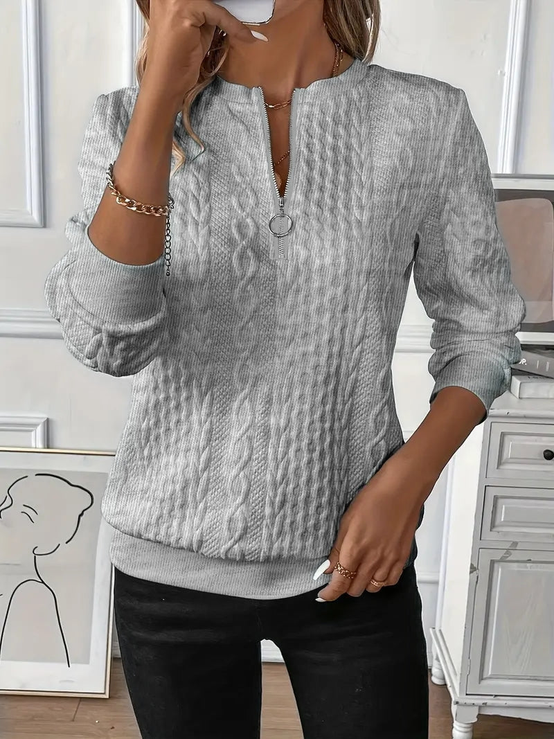 Emma | Textured Knit Pullover