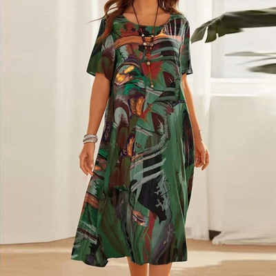 CLAIRE™ | RELAXED PRINTED DRESS