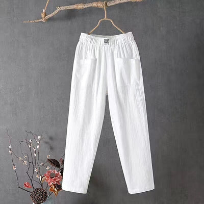 MAIA™ - CLASSIC LINEN BLEND TROUSERS