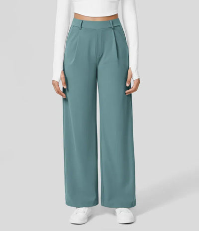 Clara Flex™ - Pleated Stretch Fabric Pants