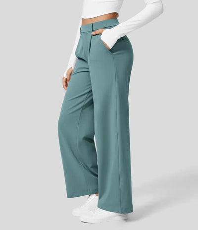 Clara Flex™ - Pleated Stretch Fabric Pants