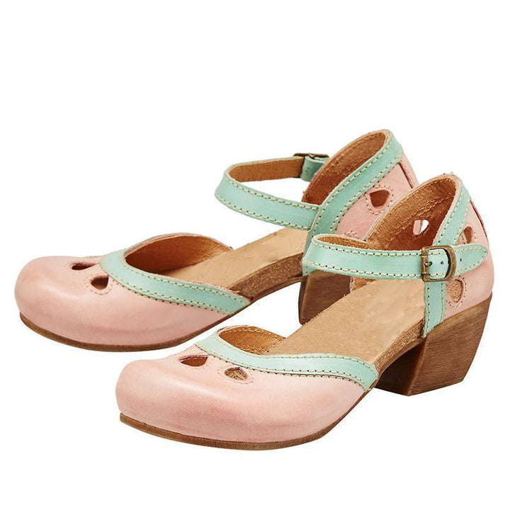 Amanda - Comfortable Low-Heeled Sandals