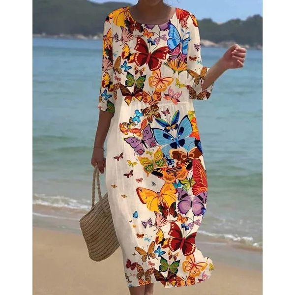 Hillary | Elegant Floral Dress With Tummy Control