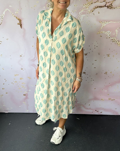 Celia | Modern Printed Midi Dress