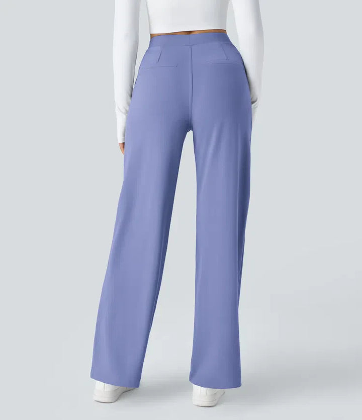 Clara Flex | Pleated Stretch Fabric Pants