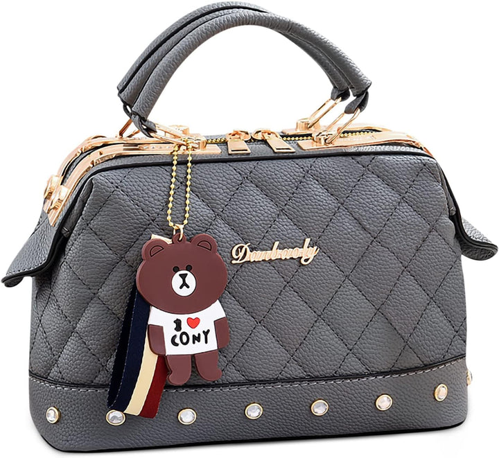 Fiorenza | Diamond Quilted Crossbody Handbag