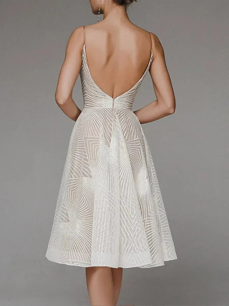 ALESSIA | Elegant Dress with Open Back