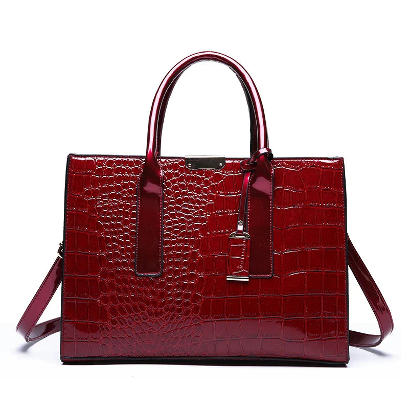 Fiorenza | Luxury Crocodile Pattern Tote Bag