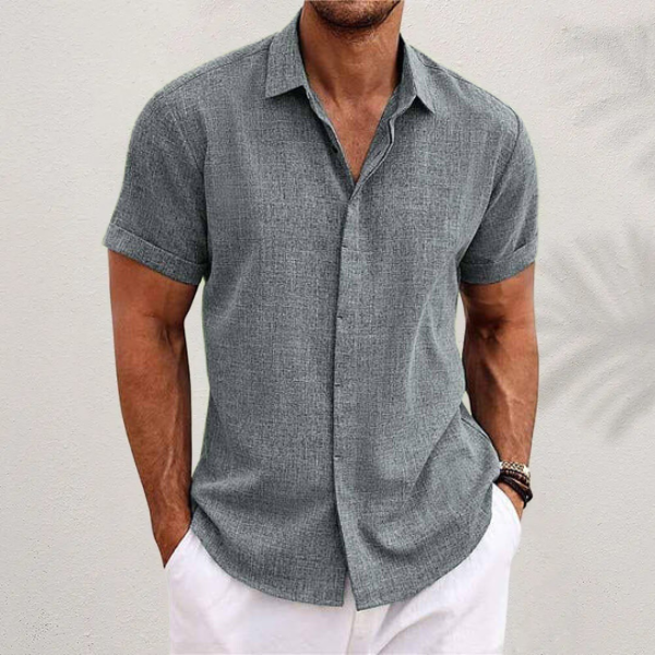 Giancarlo | Linen Short-Sleeved Shirt