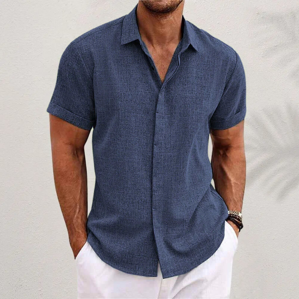 Giancarlo | Linen Short-Sleeved Shirt