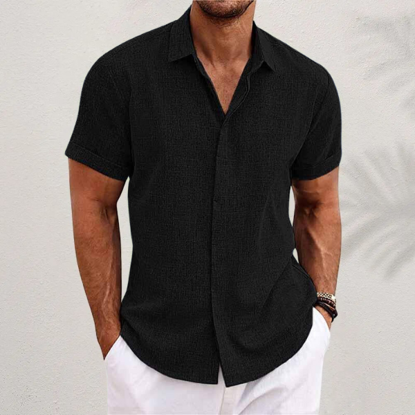 Giancarlo | Linen Short-Sleeved Shirt