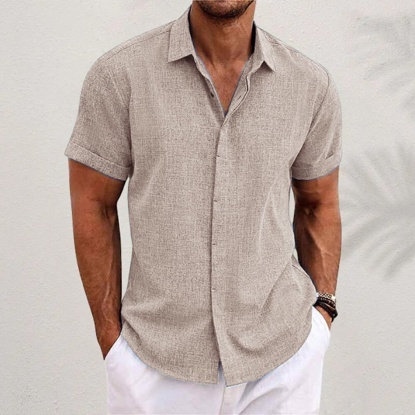 Giancarlo | Linen Short-Sleeved Shirt