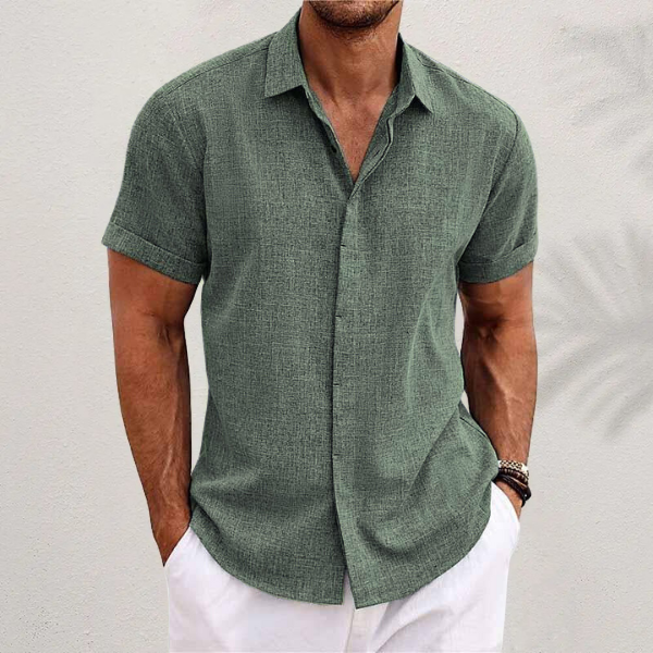 Giancarlo | Linen Short-Sleeved Shirt