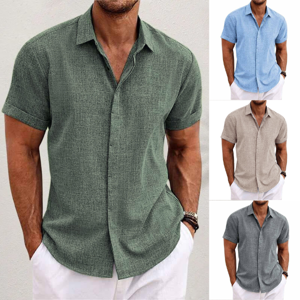 Giancarlo | Linen Short-Sleeved Shirt