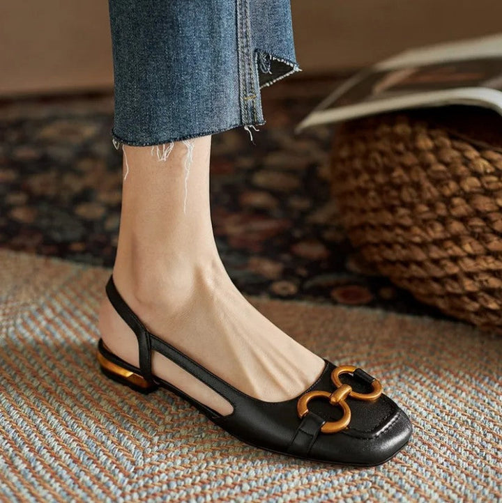 Kate - Orthopedic Leather Buckle Sandals