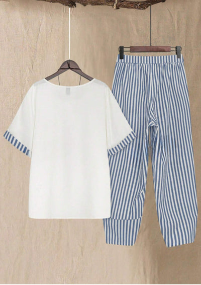 Debra™ | EFFORTLESS CHIC SHIRT AND PANT SET