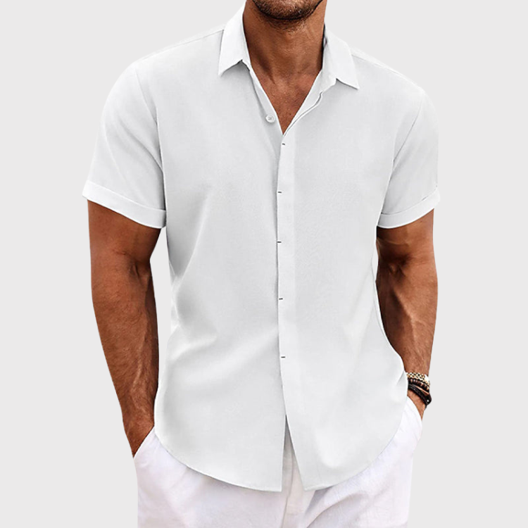 Giancarlo | Linen Short-Sleeved Shirt