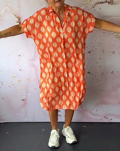 Celia | Modern Printed Midi Dress