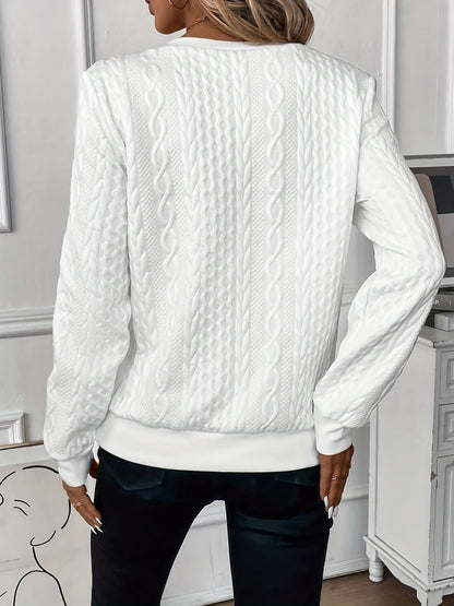Emma | Textured Knit Pullover