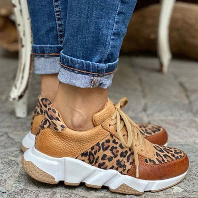 Jungle Pace Leopard Print Sneakers