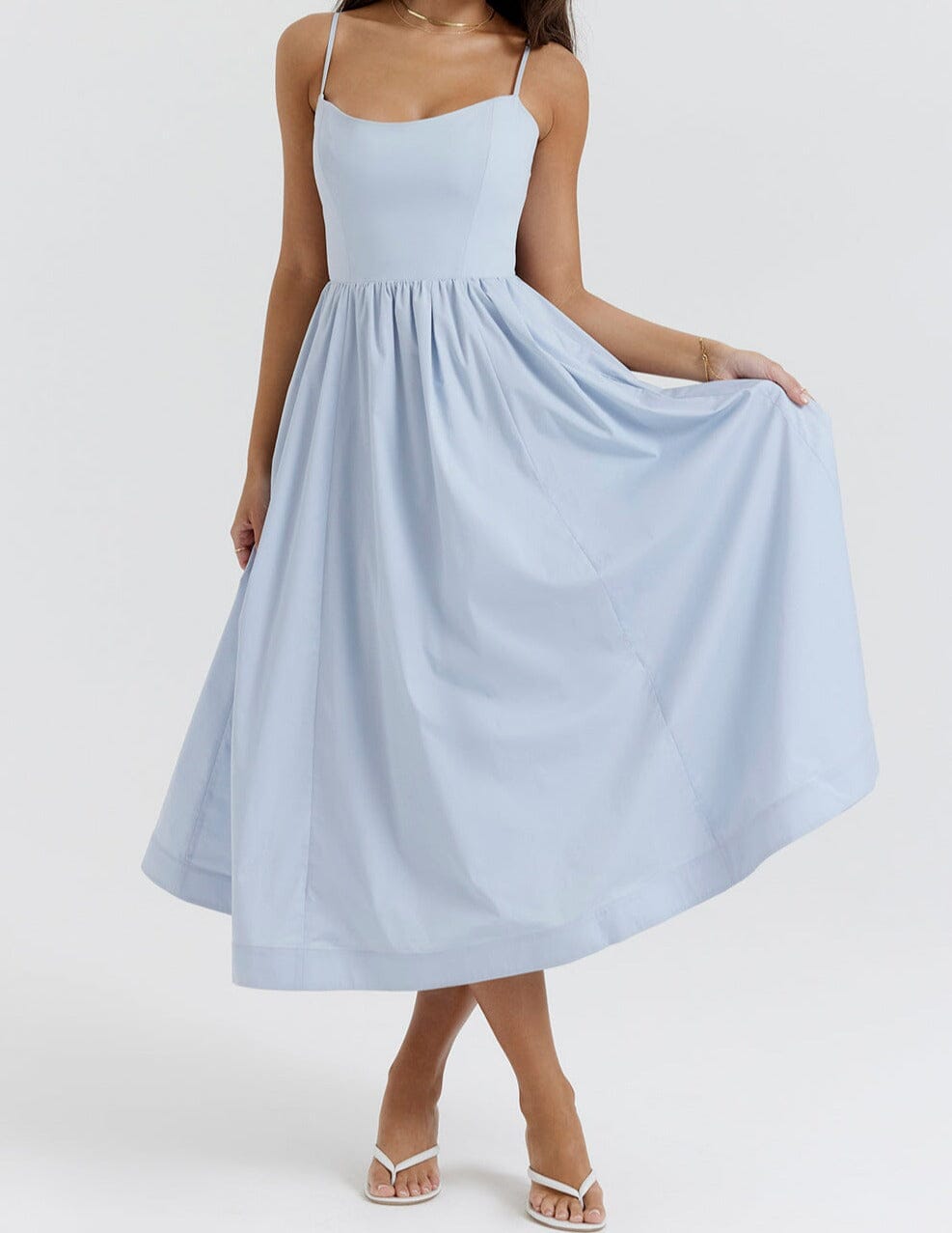 ALESSIA | Elegant Dress with Skirt Detailing