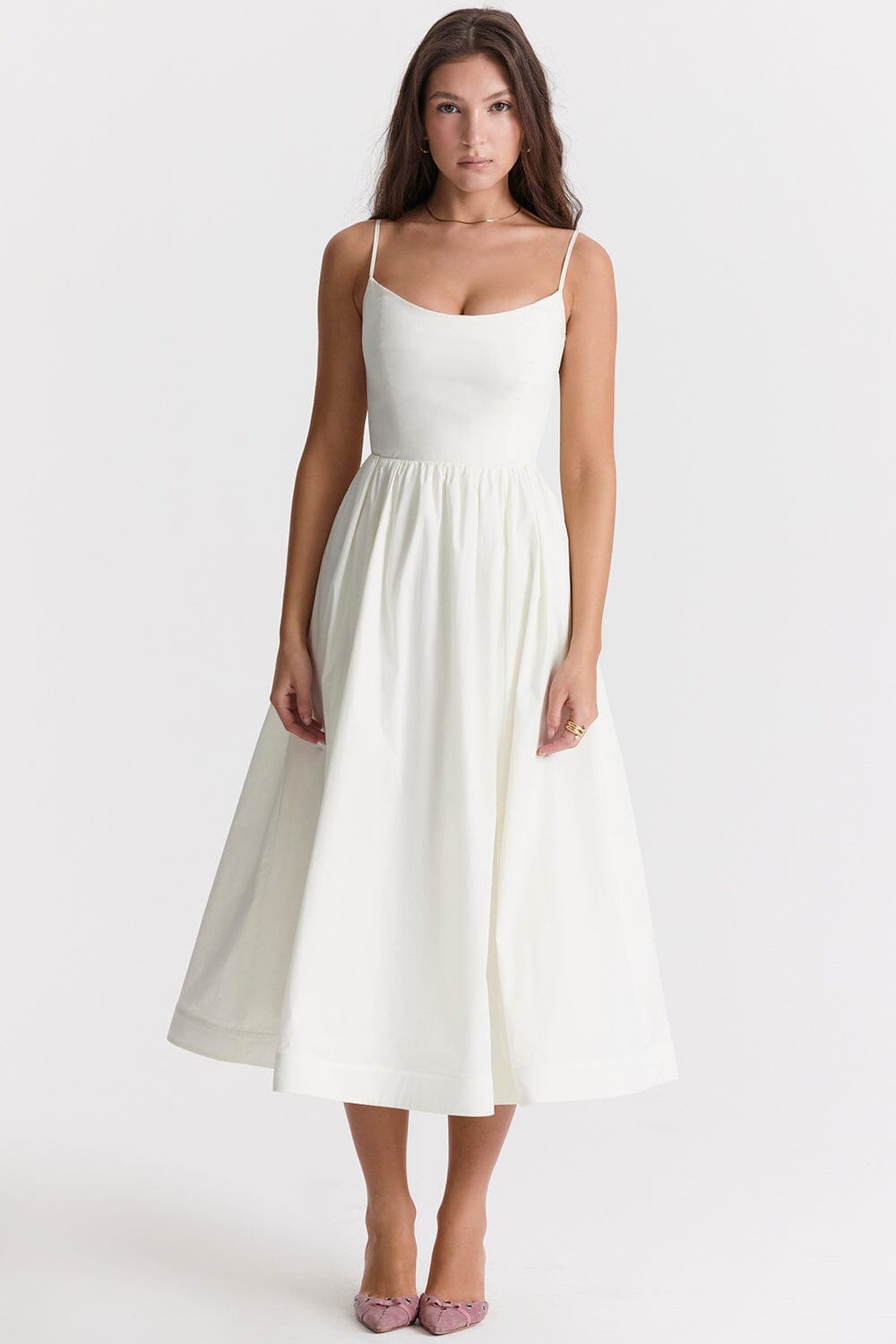 ALESSIA | Elegant Dress with Skirt Detailing