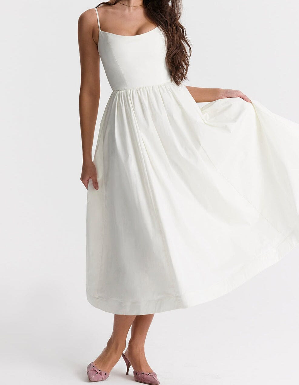 ALESSIA | Elegant Dress with Skirt Detailing