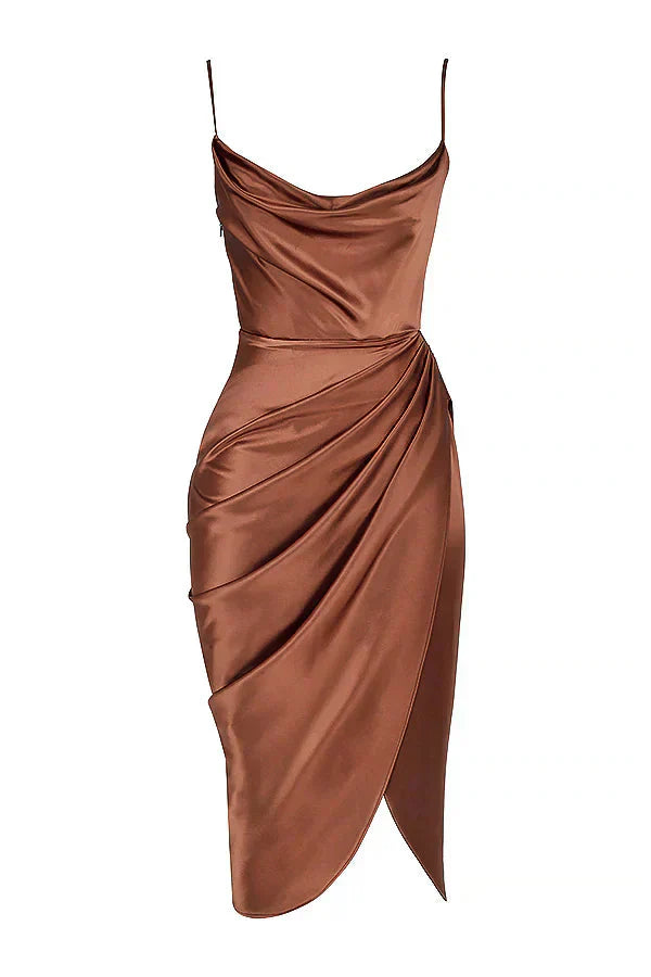 ALESSIA™ | Silk Maxi Dress With Corset